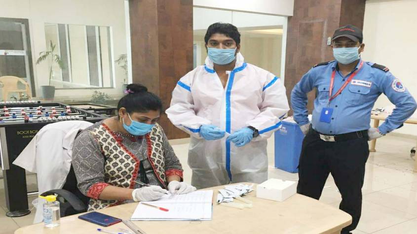 ग्रेटर नोएडा वेस्ट में 421 लोगों का कोरोना टेस्ट हुआ, 4 संक्रमित मिले
