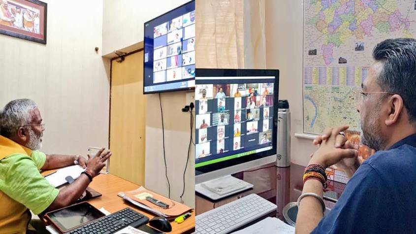 स्वतन्त्र देव सिंह और सुनील बंसल ने विधायकों से वीडियो कॉन्फ्रेंसिंग की, बोले- लॉकडाउन नहीं तोड़ें और 3 खास हिदायतें दीं